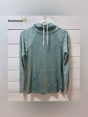 SMARTWOOL Sage Green Knit Hoodie – S/P